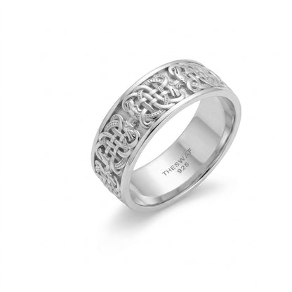 Celtic Knot Interlace Band Ring