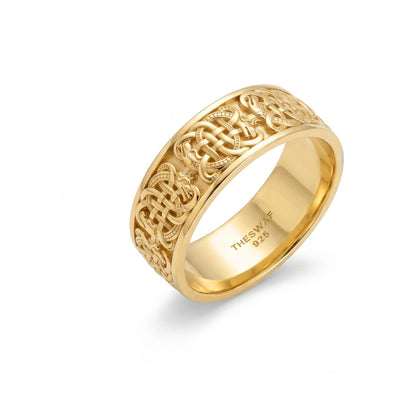 Celtic Knot Interlace Band Ring