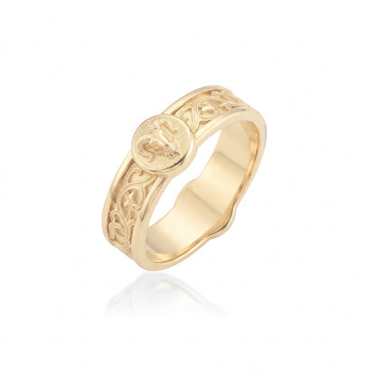 Aries Ram Band Ring