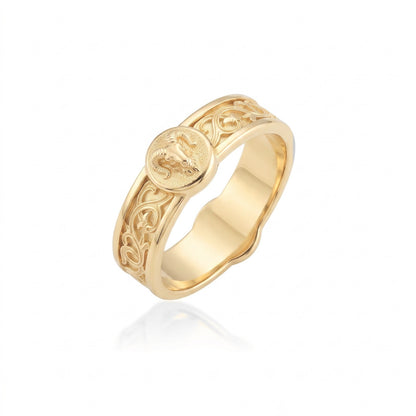 Aries Ram Band Ring