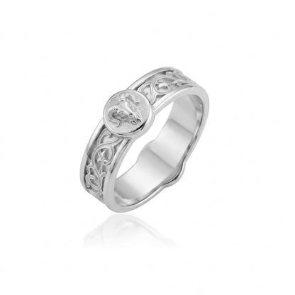Aries Ram Band Ring