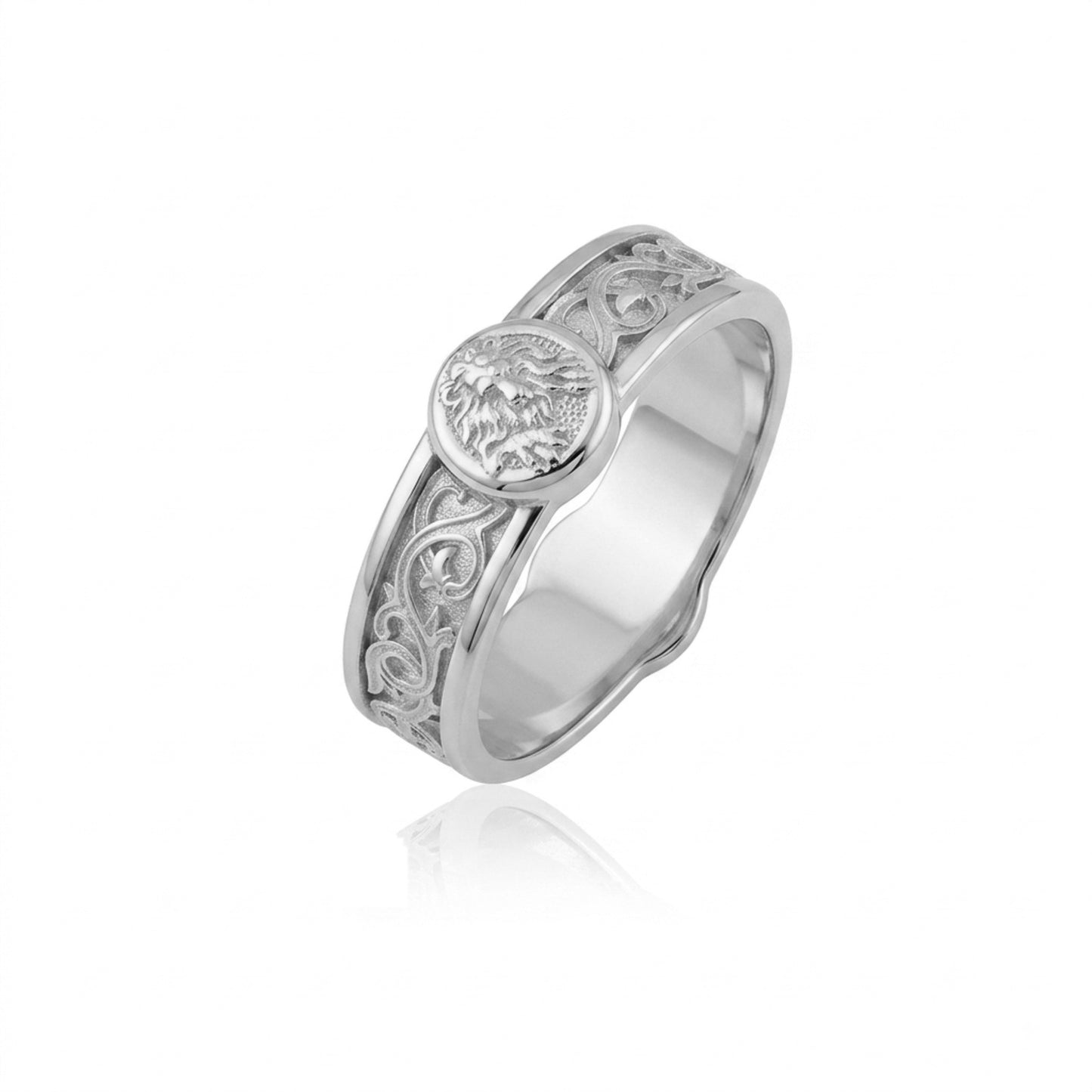 Lion Band Ring