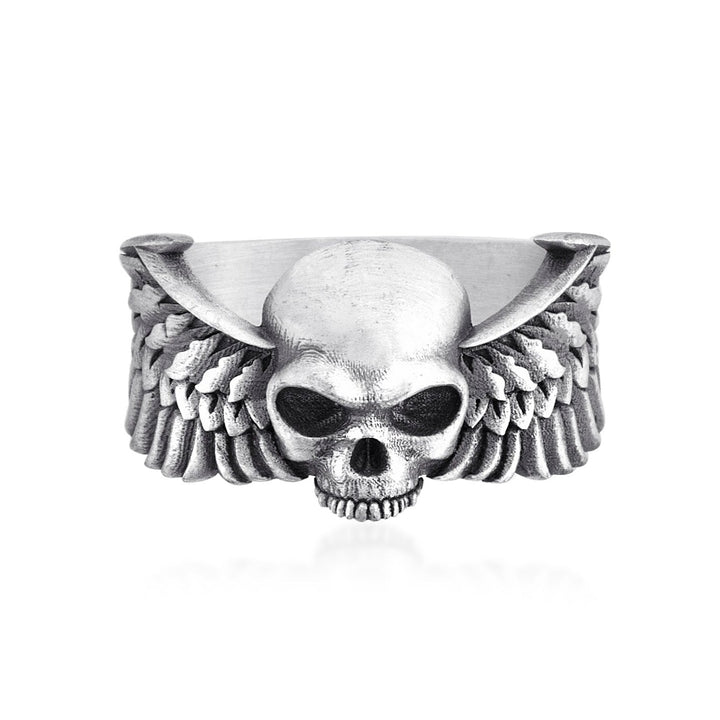 Winged Skull Ring