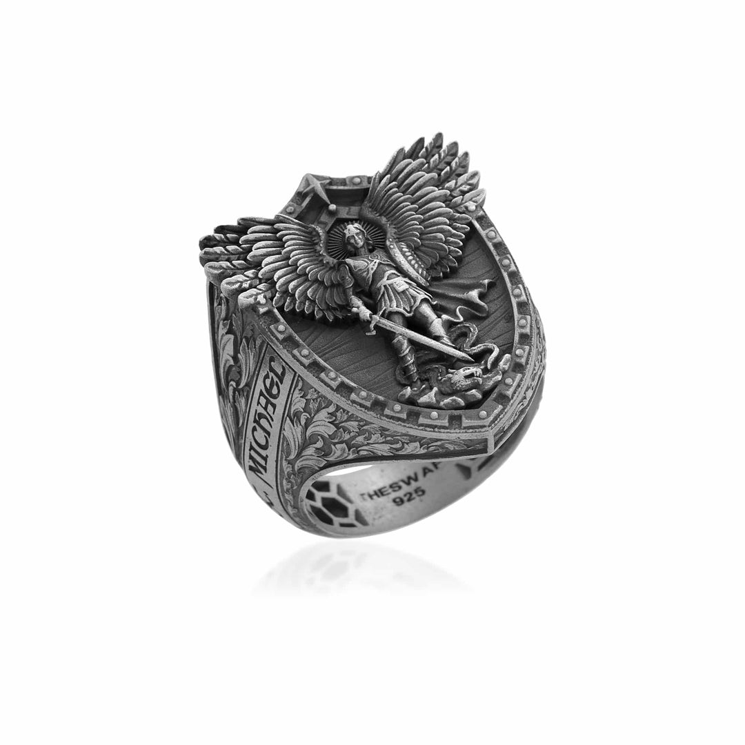 Saint Archangel Michael Signet Ring