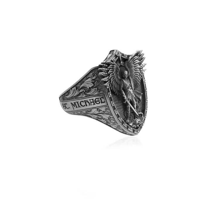 Saint Archangel Michael Signet Ring