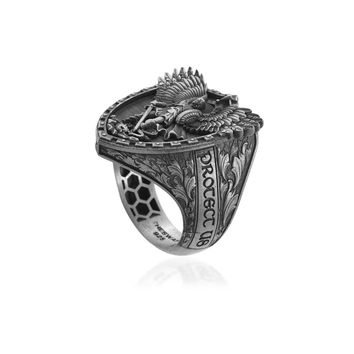 Saint Archangel Michael Signet Ring