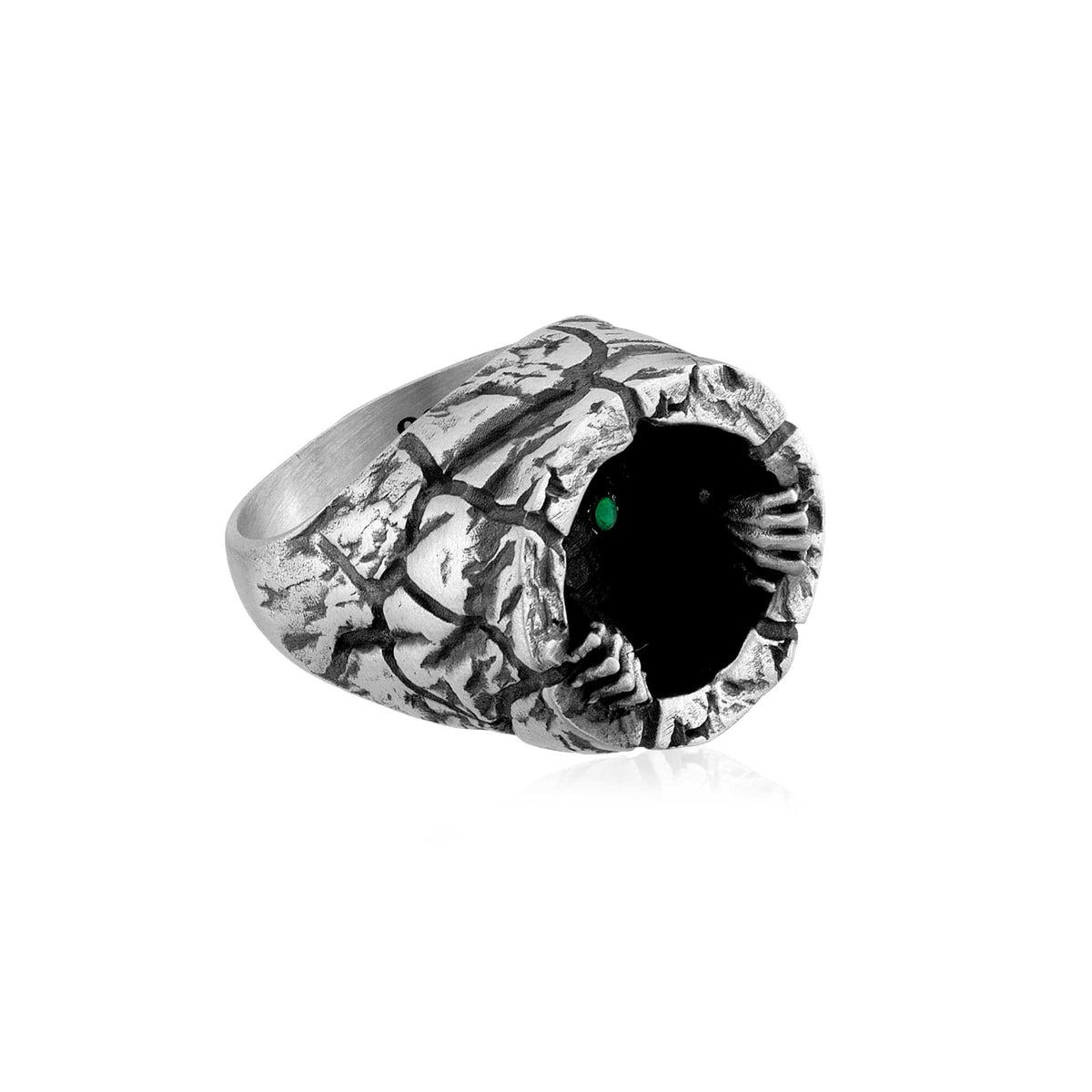 Hands of the Damned Green Stone Ring