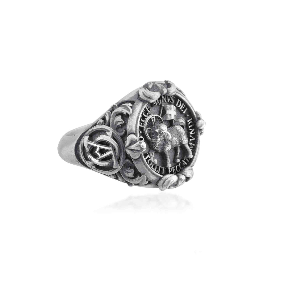 Lamb Of God Signet Ring - Agnus Dei