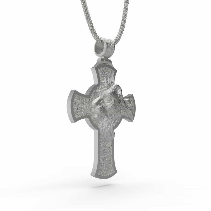 Cross Lion Necklace