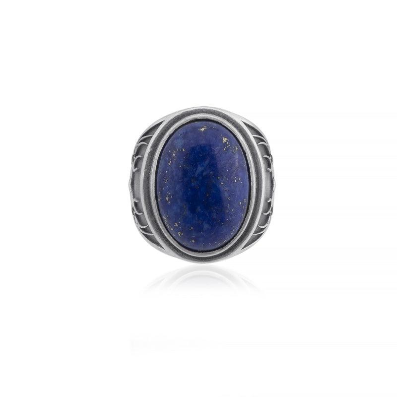 buckhorn lapis ring top view