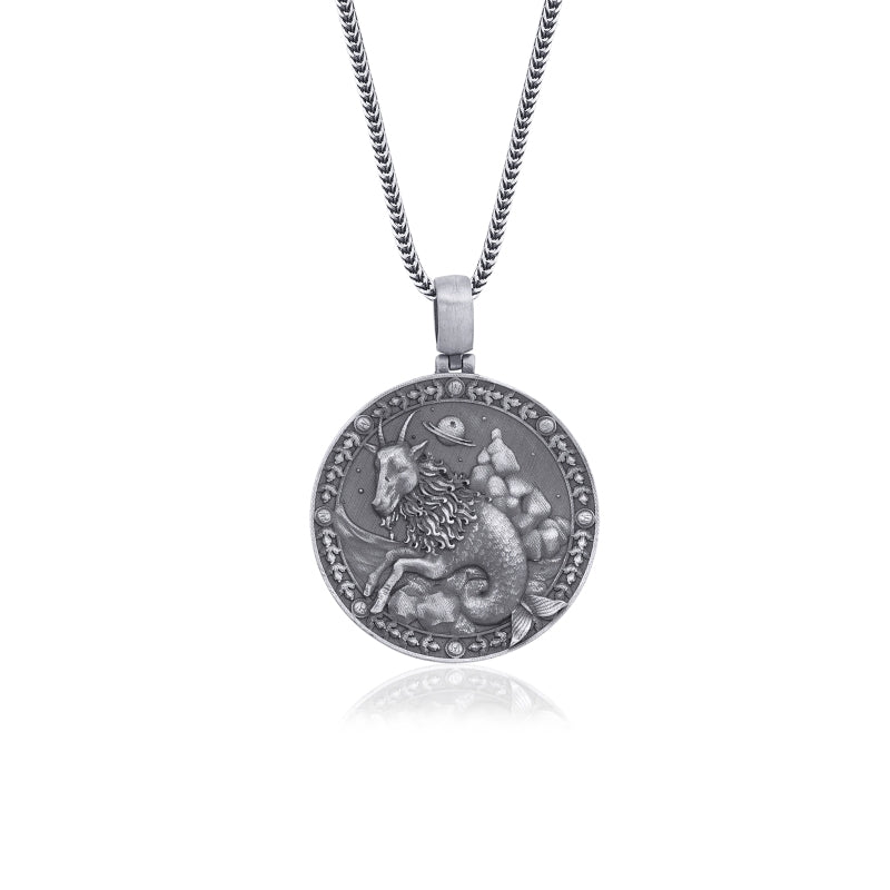 capricorn zodiac necklace v2