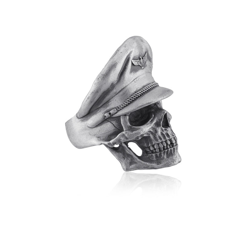 captain skull ring side view