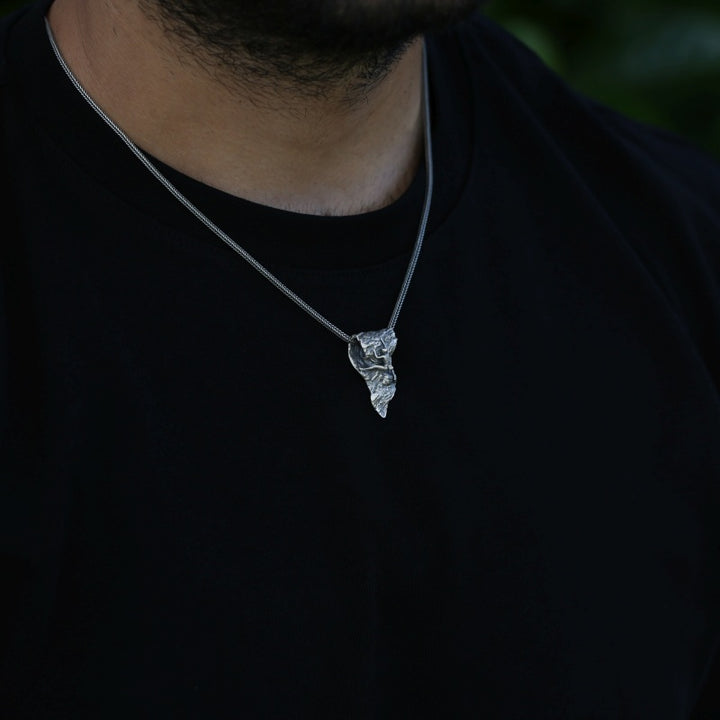 climbers journey pendant on the neck