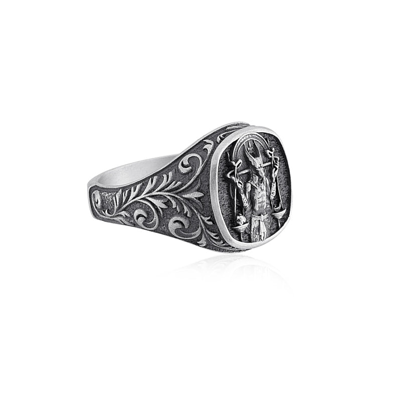 Coins Of Anubis Ring side view