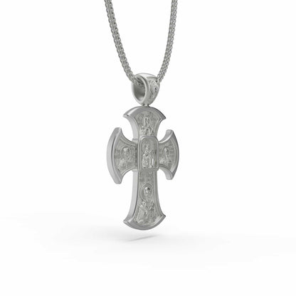 Jesus Christ Orthodox Cross Necklace