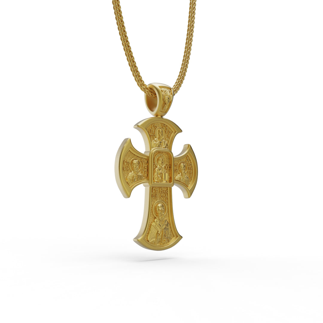 Jesus Christ Orthodox Cross Necklace