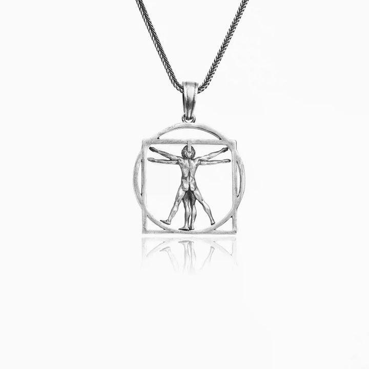 Vitruvian Da Vinci Necklace backside