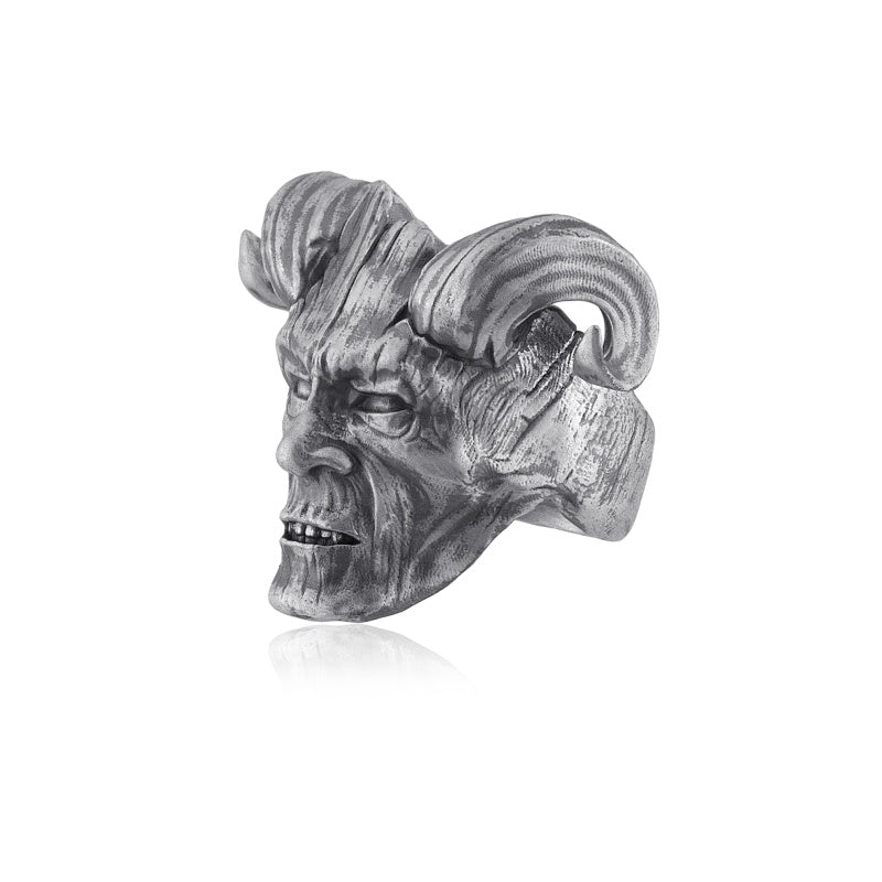 demon signet ring side view