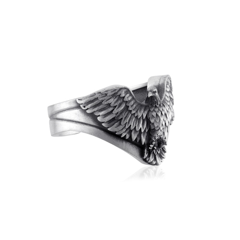 Eagle Signet Ring top view