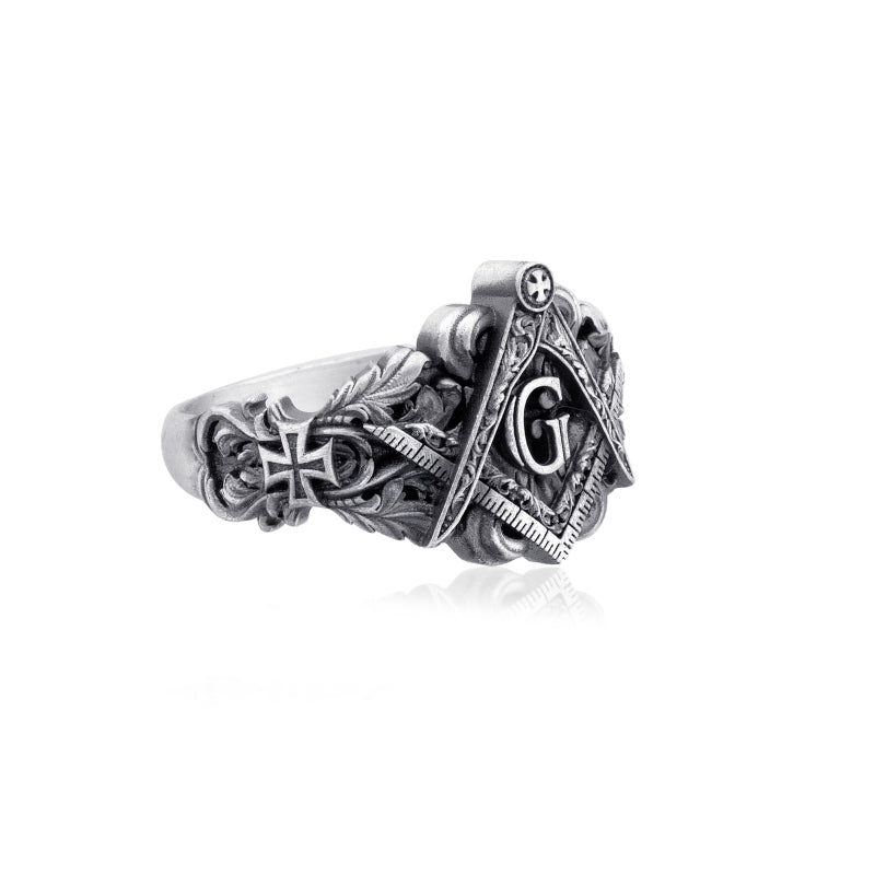 Freemason Ring side view