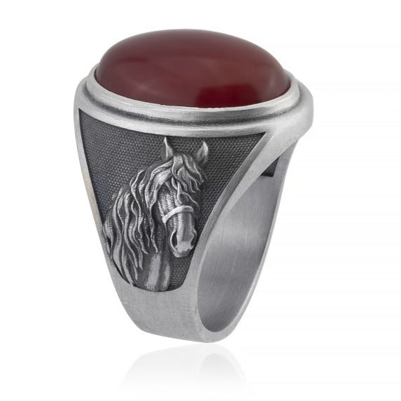 Sterling Silver Carnelian Ring 2024