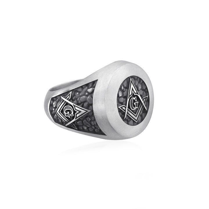 masonic ring side view