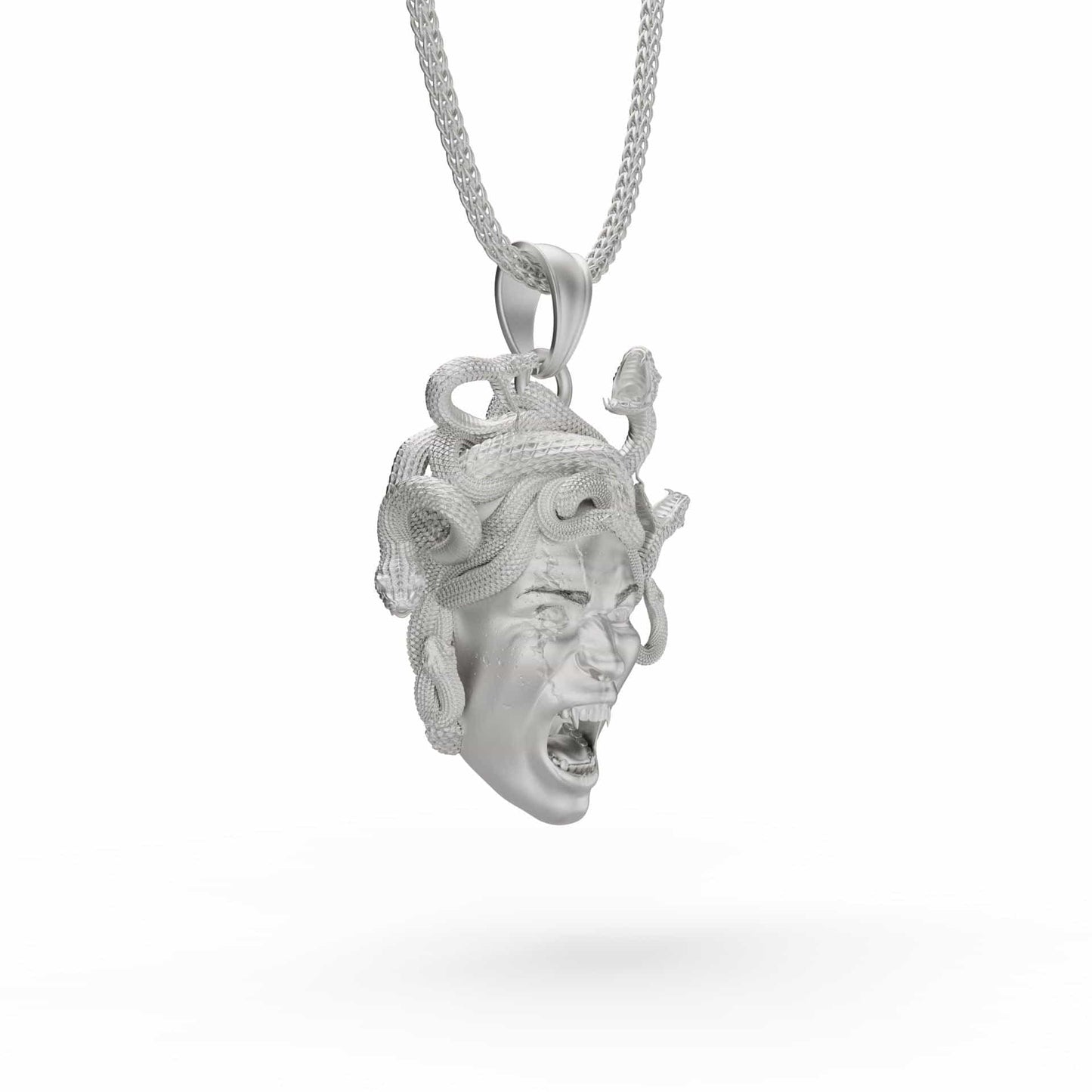 Angry Medusa Head Necklace