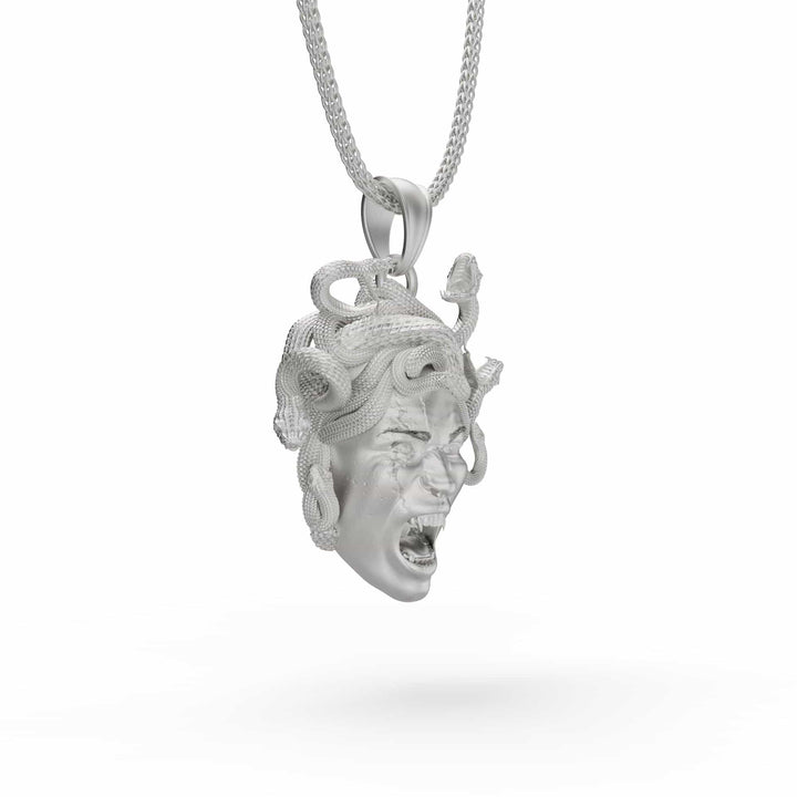 Angry Medusa Head Necklace