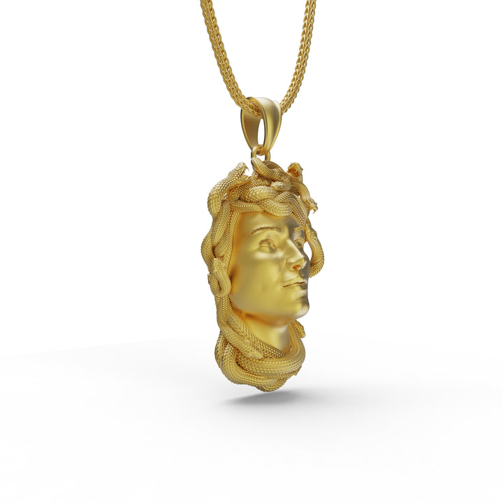 Gorgon Medusa Head Necklace