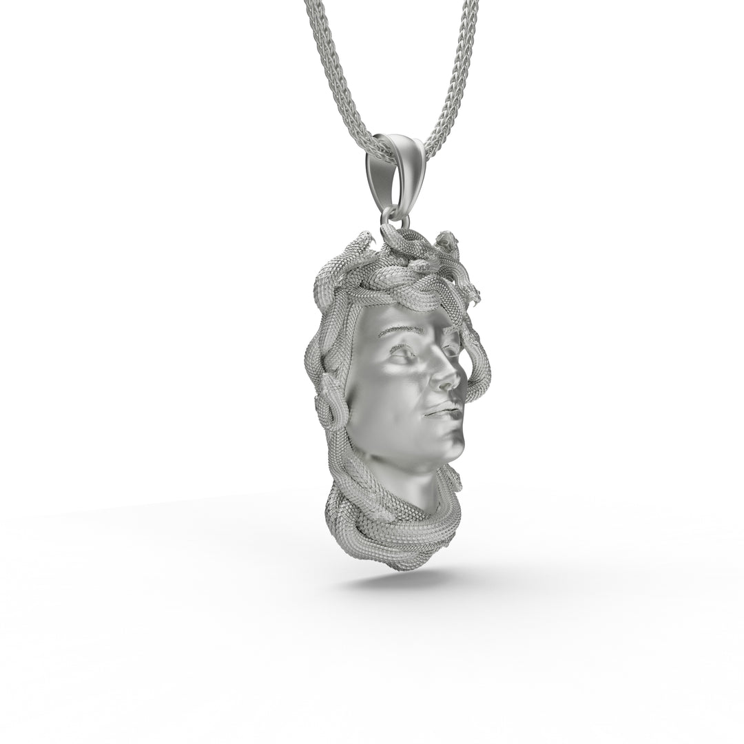 Gorgon Medusa Head Necklace