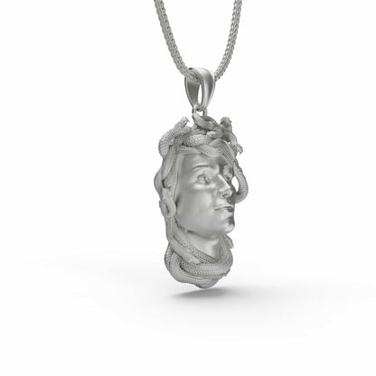 Gorgon Medusa Head Necklace