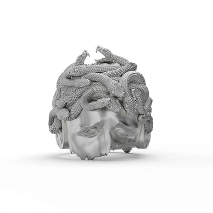 Wounded Medusa Greek Ring