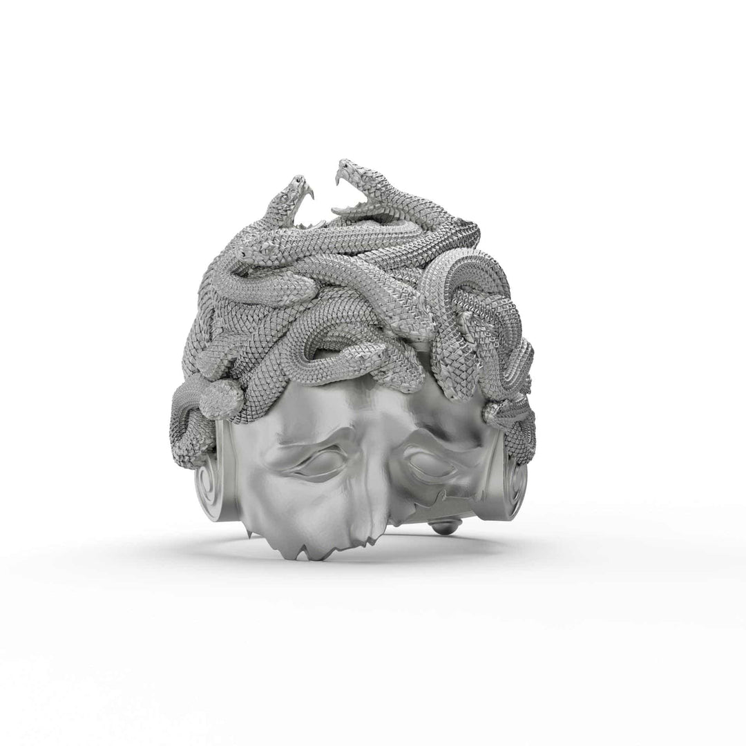 Wounded Medusa Greek Ring
