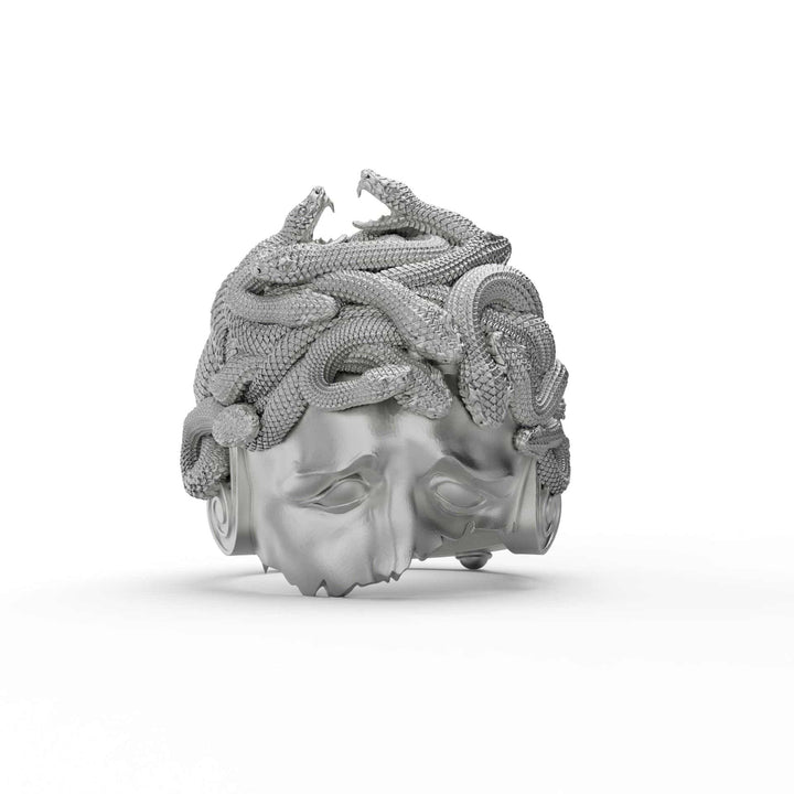 Wounded Medusa Greek Ring