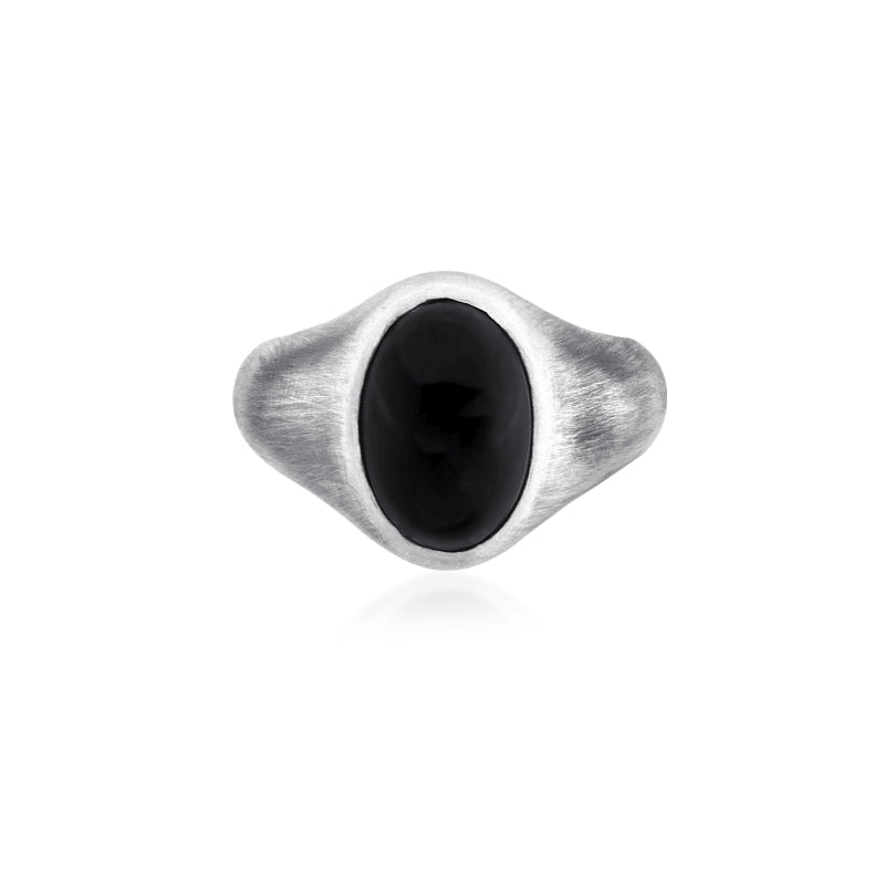 onyx band ring top view