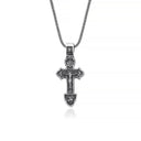 orthodox cross pendant backside