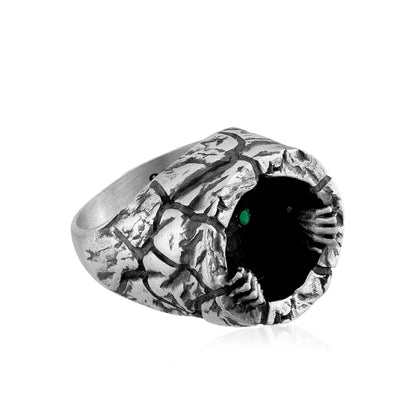 Hands of the Damned Green Stone Ring