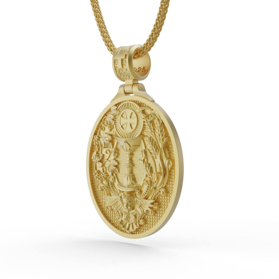 Ovoid Saint Michael Necklace