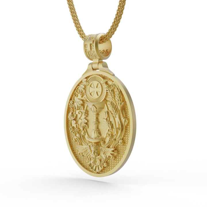 Ovoid Saint Michael Necklace