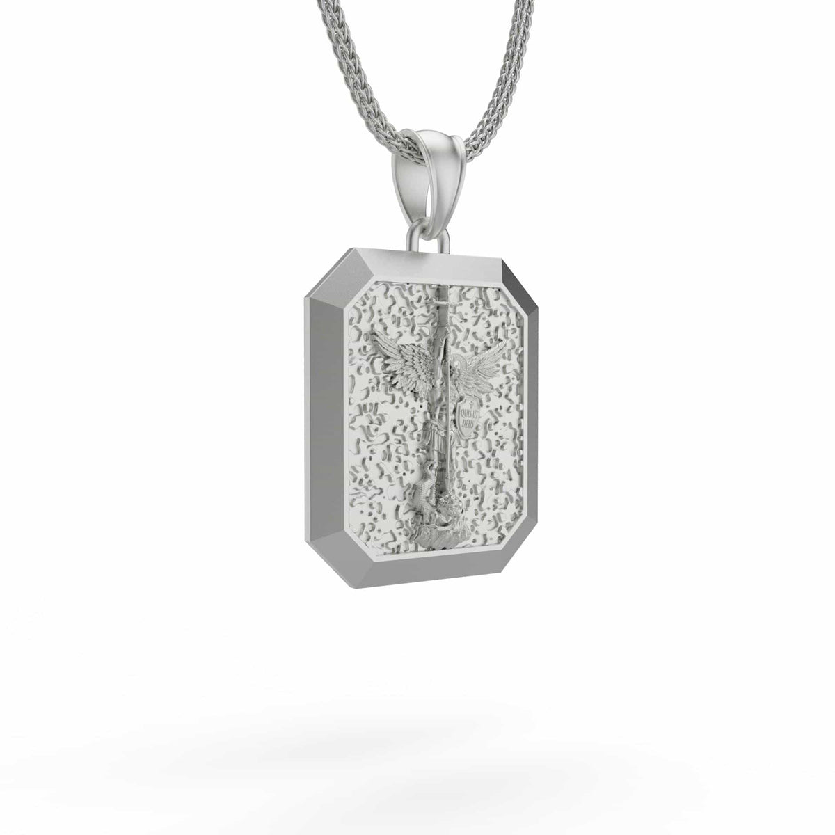 Engraved Saint Michael Necklace