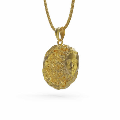 Moon and Sun Necklace
