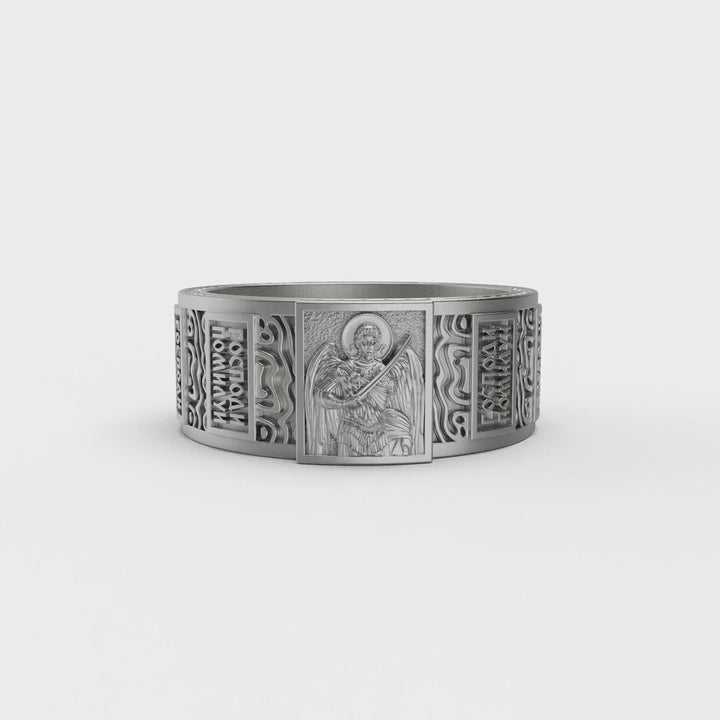 Saint Archangel Band Ring v3