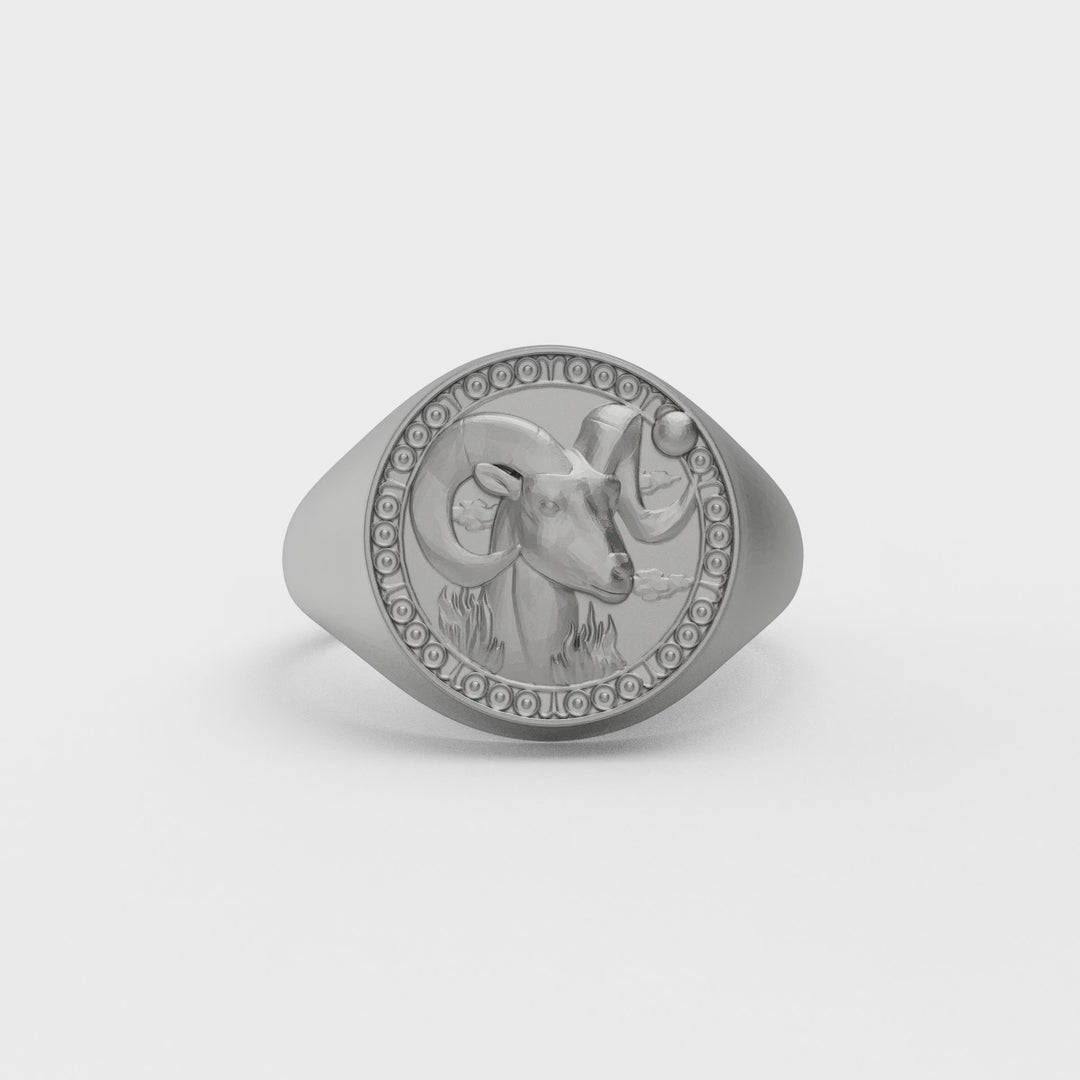 Aries Zodiac Ring