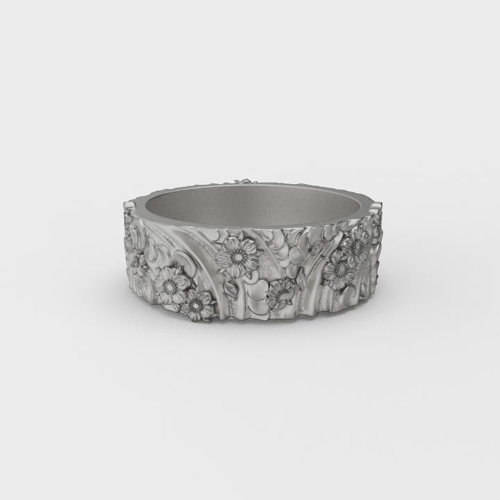 Flower Band Ring