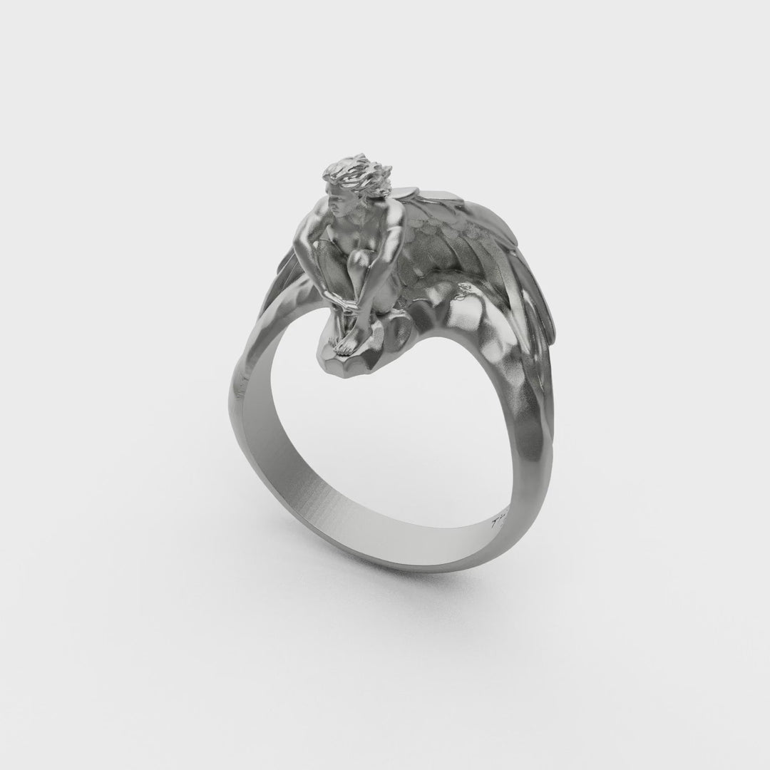 Winged Solitude Ring