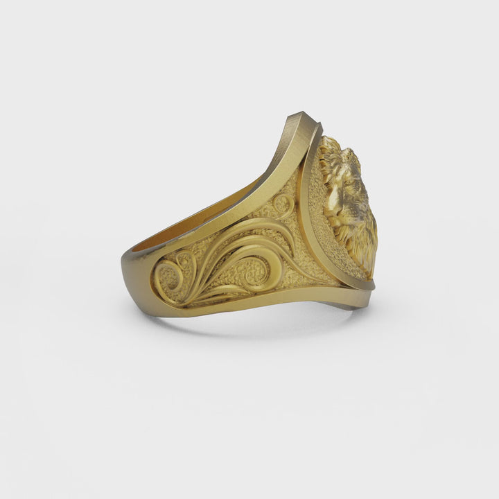 Lion Head Ring