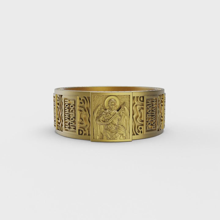 Saint Archangel Band Ring v3