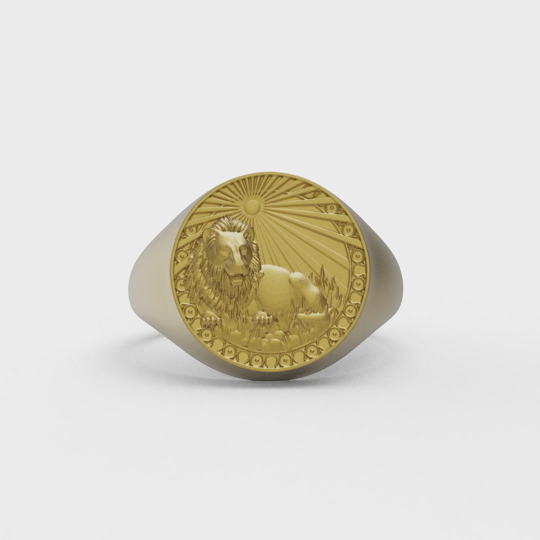 Leo Zodiac Ring