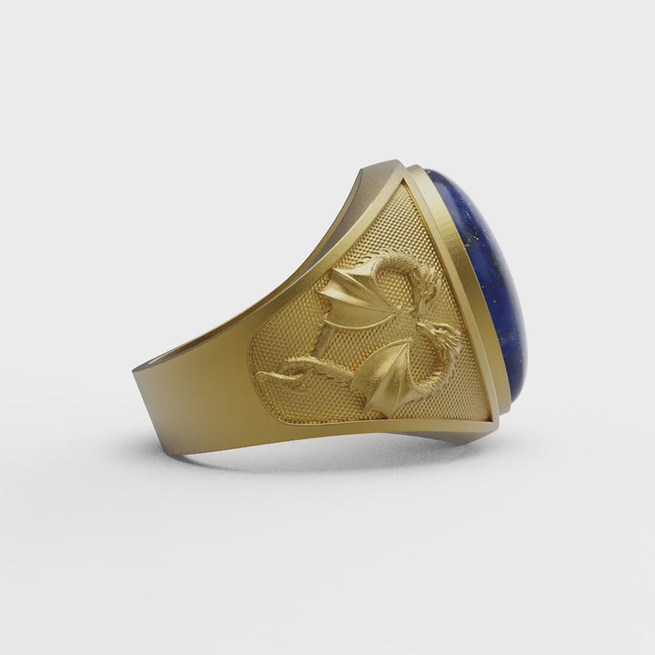 Dragons Lapis Ring