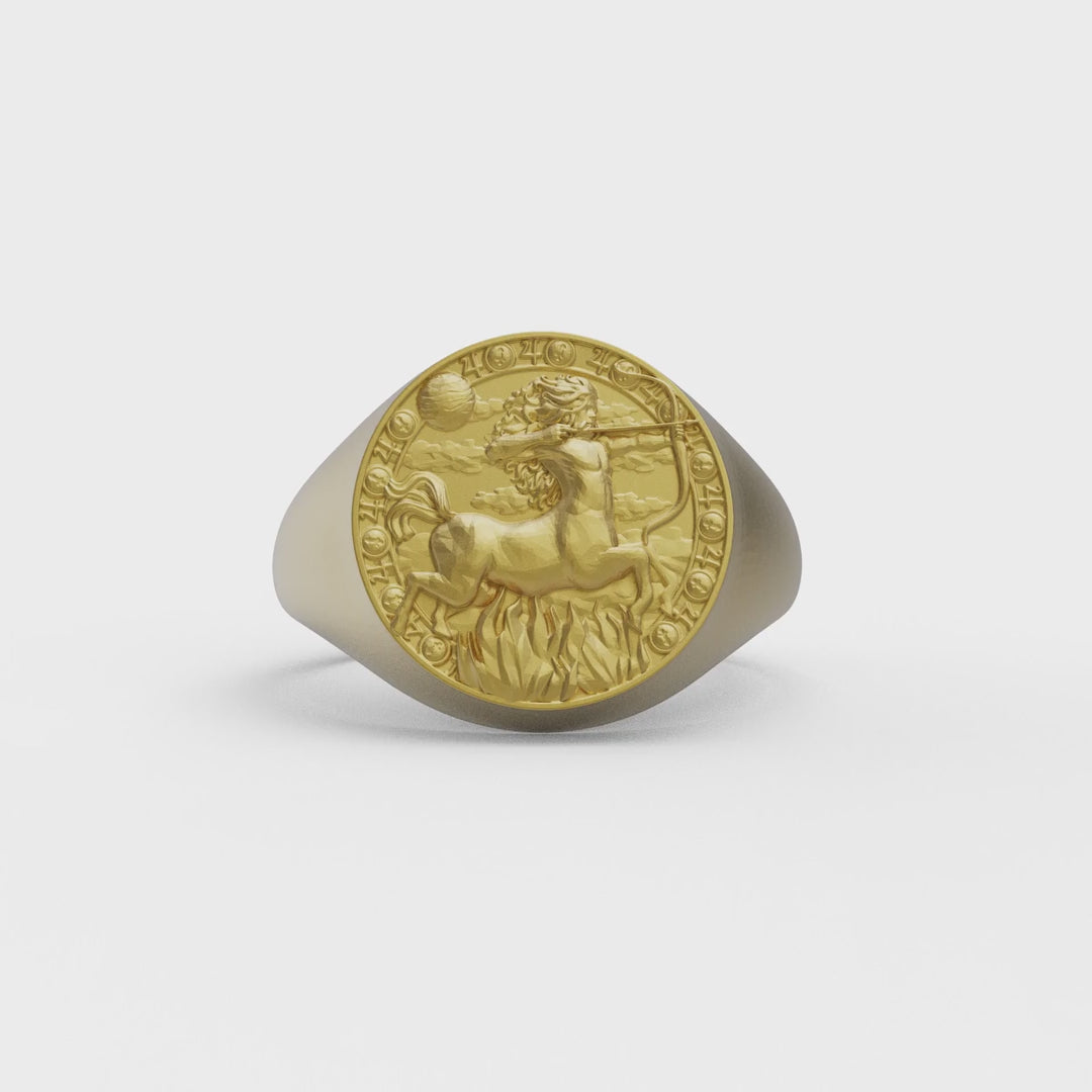 Sagittarius Zodiac Ring